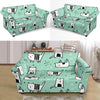 Cat Kitten Pattern Print Loveseat Cover-grizzshop