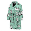 Cat Kitten Pattern Print Men Long Robe-grizzshop