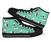 Cat Kitten Pattern Print Men Women's High Top Shoes-grizzshop