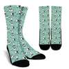 Cat Kitten Pattern Print Unisex Crew Socks-grizzshop