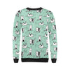 Cat Kitten Pattern Print Women Crewneck Sweatshirt-grizzshop