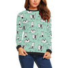 Cat Kitten Pattern Print Women Crewneck Sweatshirt-grizzshop