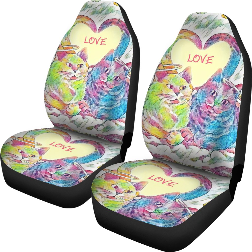 Cat Love Car Seat Covers-grizzshop