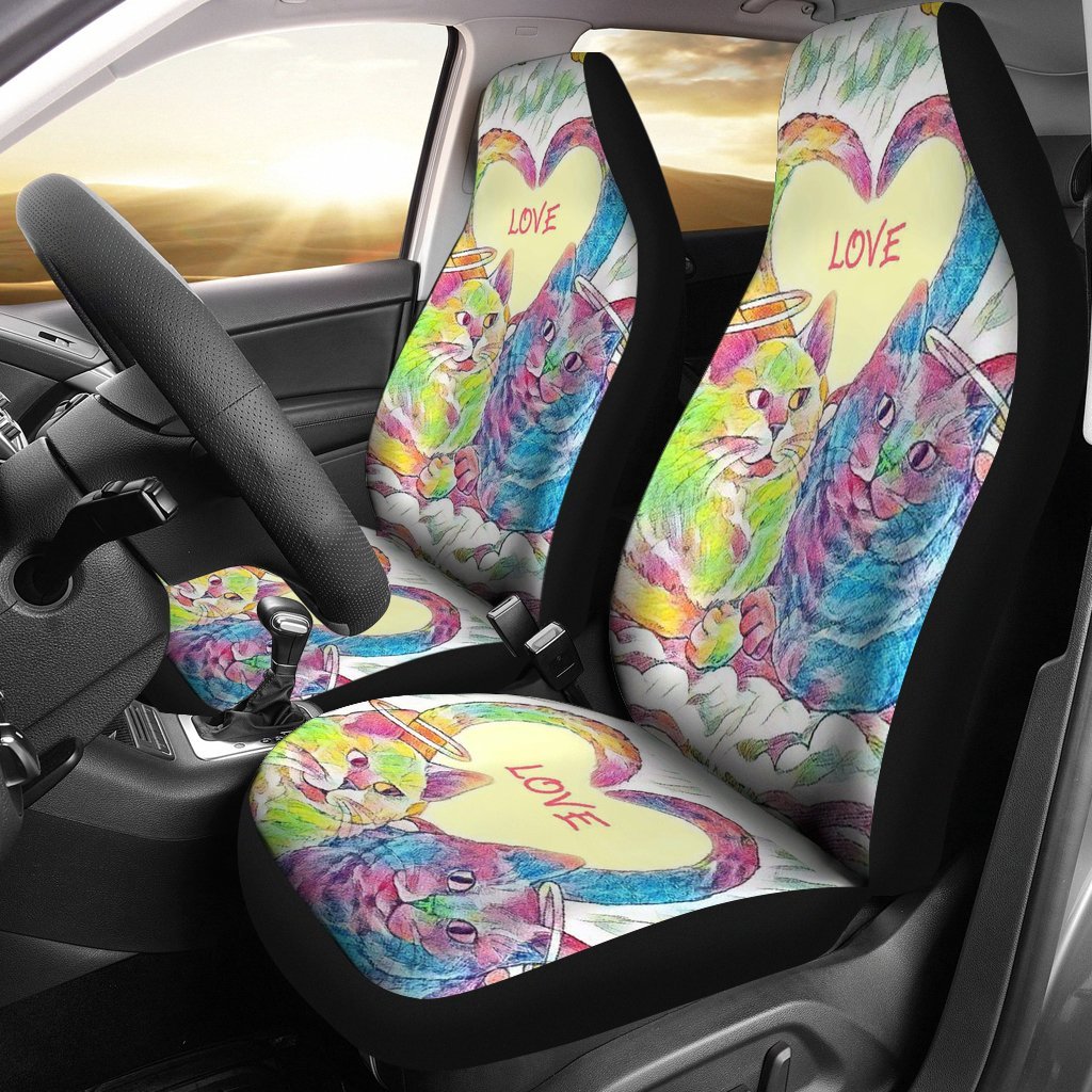 Cat Love Car Seat Covers-grizzshop