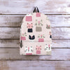 Cat Print Backpack-grizzshop