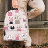 Cat Print Backpack-grizzshop