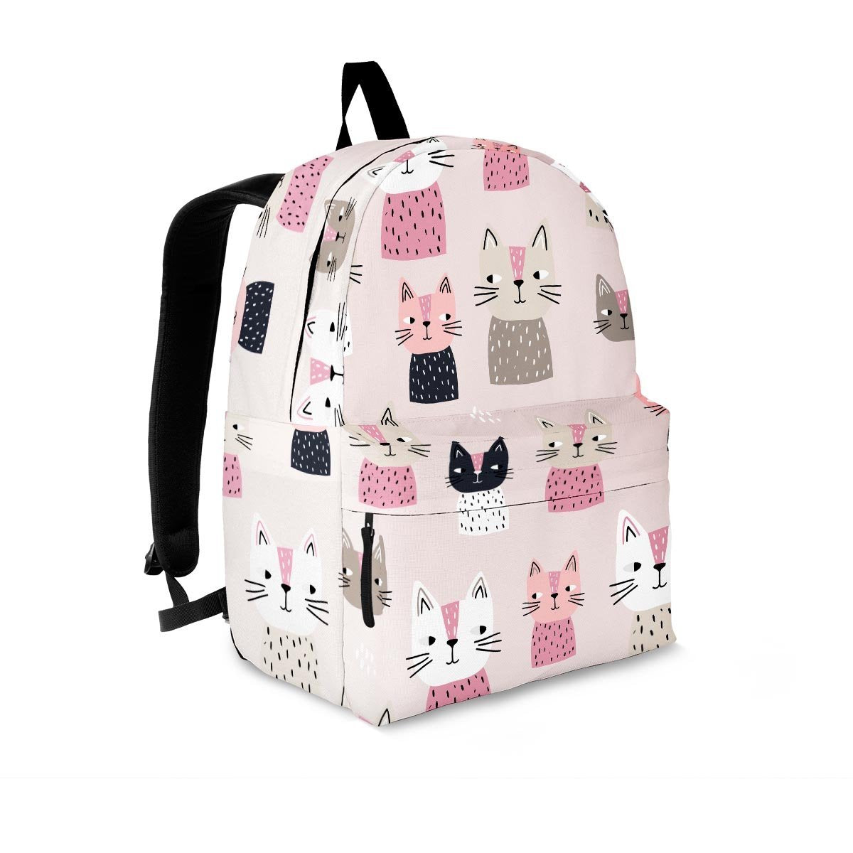 Cat Print Backpack-grizzshop