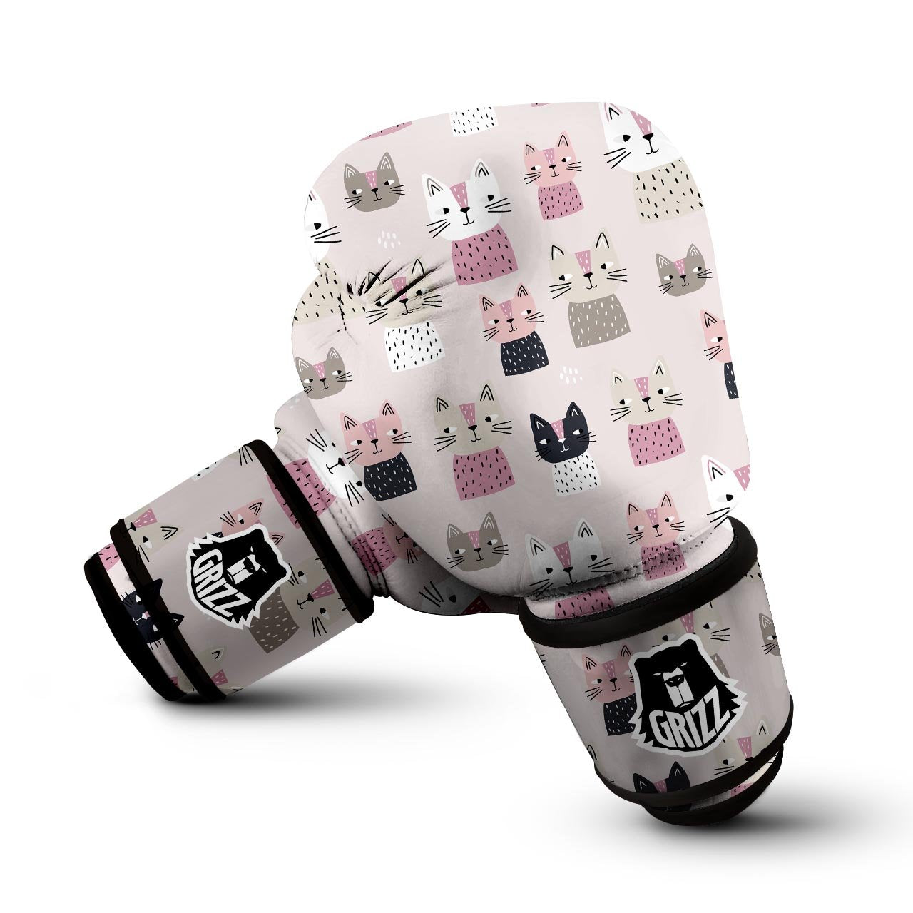 Cat Print Boxing Gloves-grizzshop