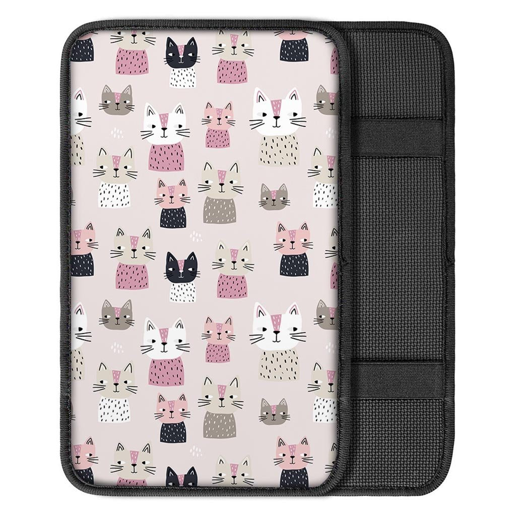Cat Print Car Console Cover-grizzshop
