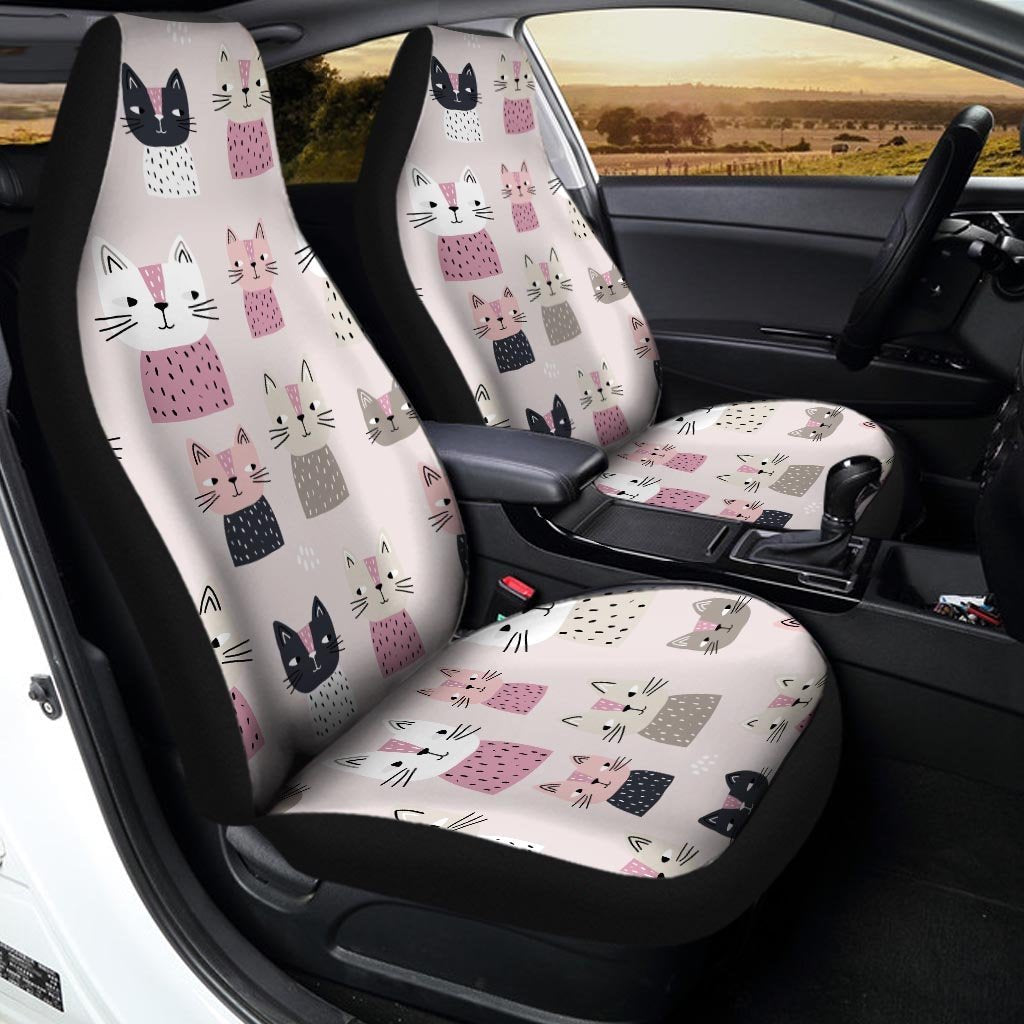 Cat Print Car Seat Covers-grizzshop