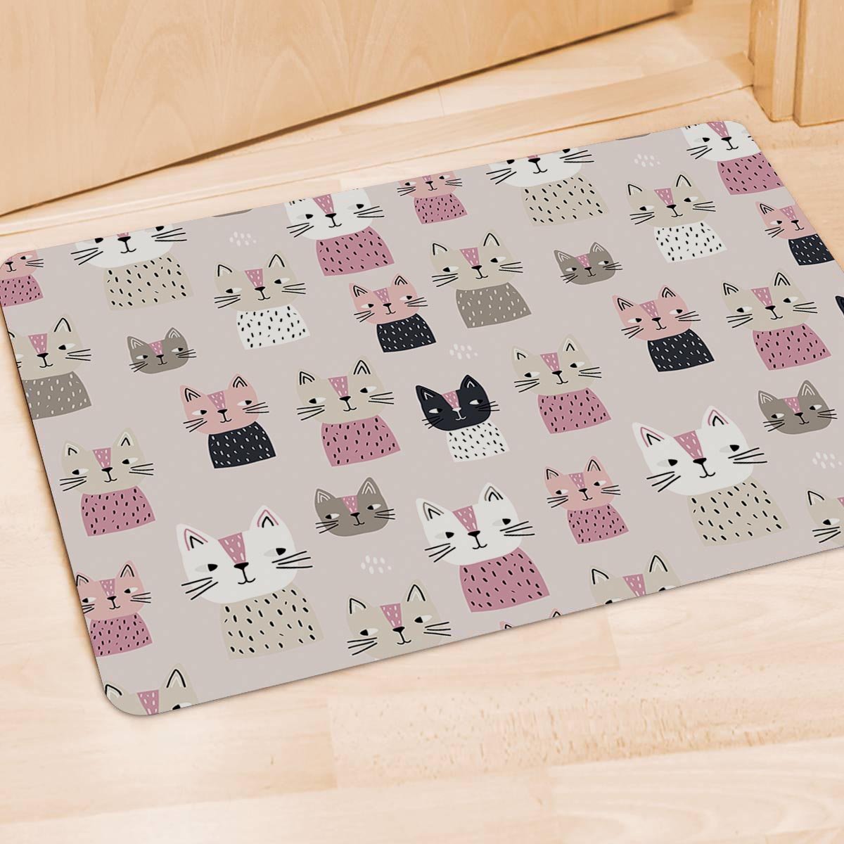 Cat Print Door Mat-grizzshop