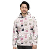 Cat Print Men's Hoodie-grizzshop