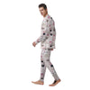 Cat Print Men's Pajamas-grizzshop