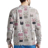 Cat Print Men's Sweatshirt-grizzshop