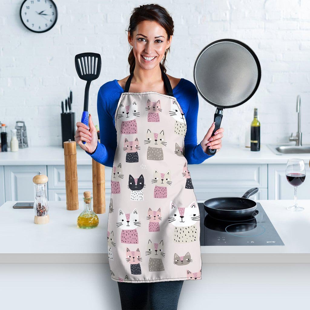 Cat Print Women's Apron-grizzshop