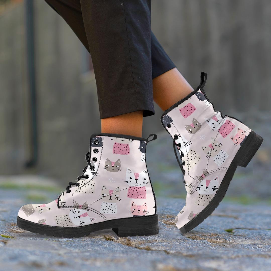 Cat Print Women's Boots-grizzshop