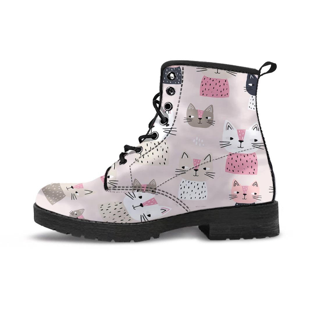 Cat Print Women's Boots-grizzshop