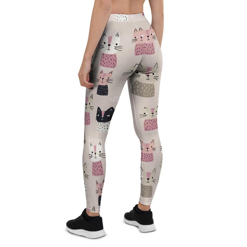 Cat Print Women's Leggings-grizzshop