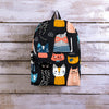 Cat Style Print Backpack-grizzshop