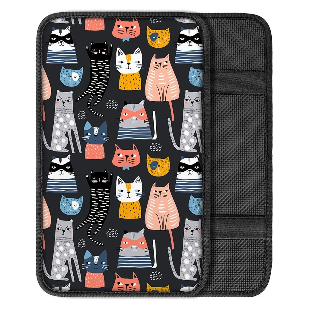 Cat Style Print Car Console Cover-grizzshop