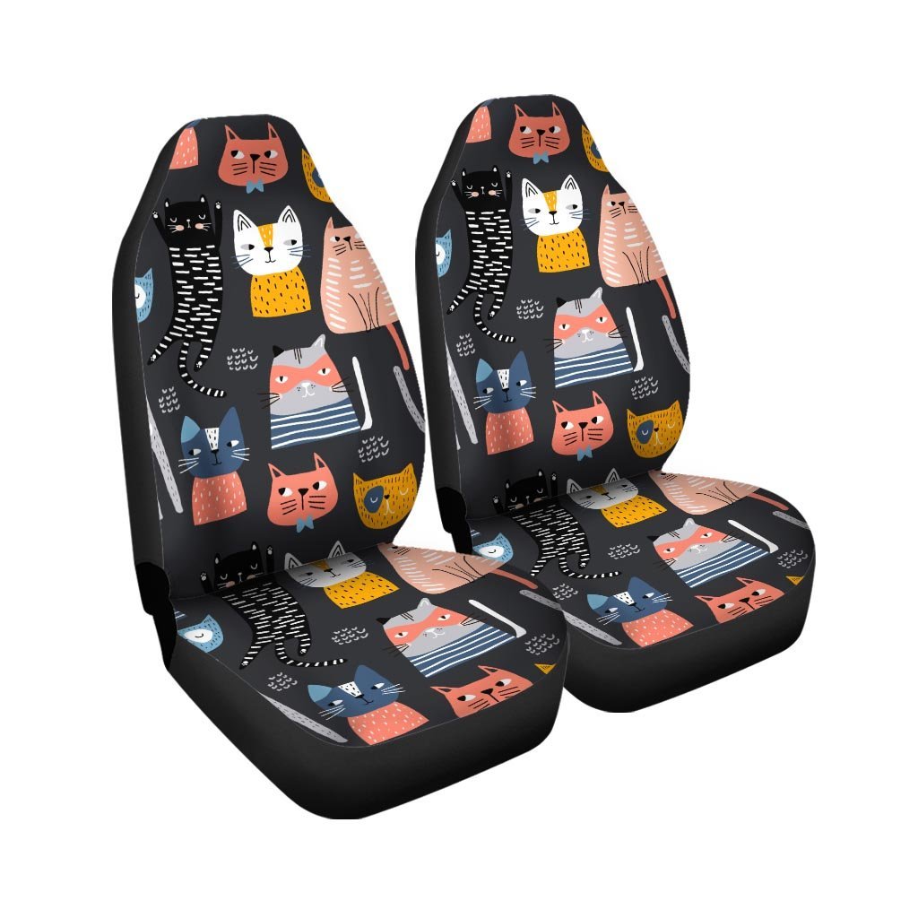 Cat Style Print Car Seat Covers-grizzshop