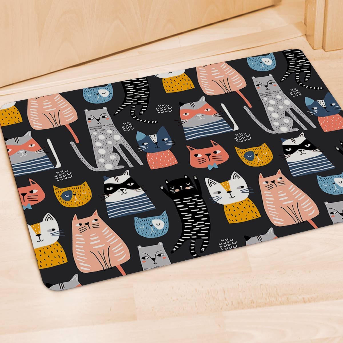 Cat Style Print Door Mat-grizzshop