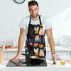 Cat Style Print Men's Apron-grizzshop