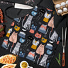 Cat Style Print Men's Apron-grizzshop