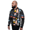 Cat Style Print Men's Bomber Jacket-grizzshop