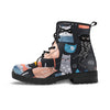 Cat Style Print Men's Boots-grizzshop