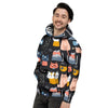 Cat Style Print Men's Hoodie-grizzshop