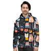 Cat Style Print Men's Hoodie-grizzshop