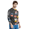 Cat Style Print Men's Sweatshirt-grizzshop