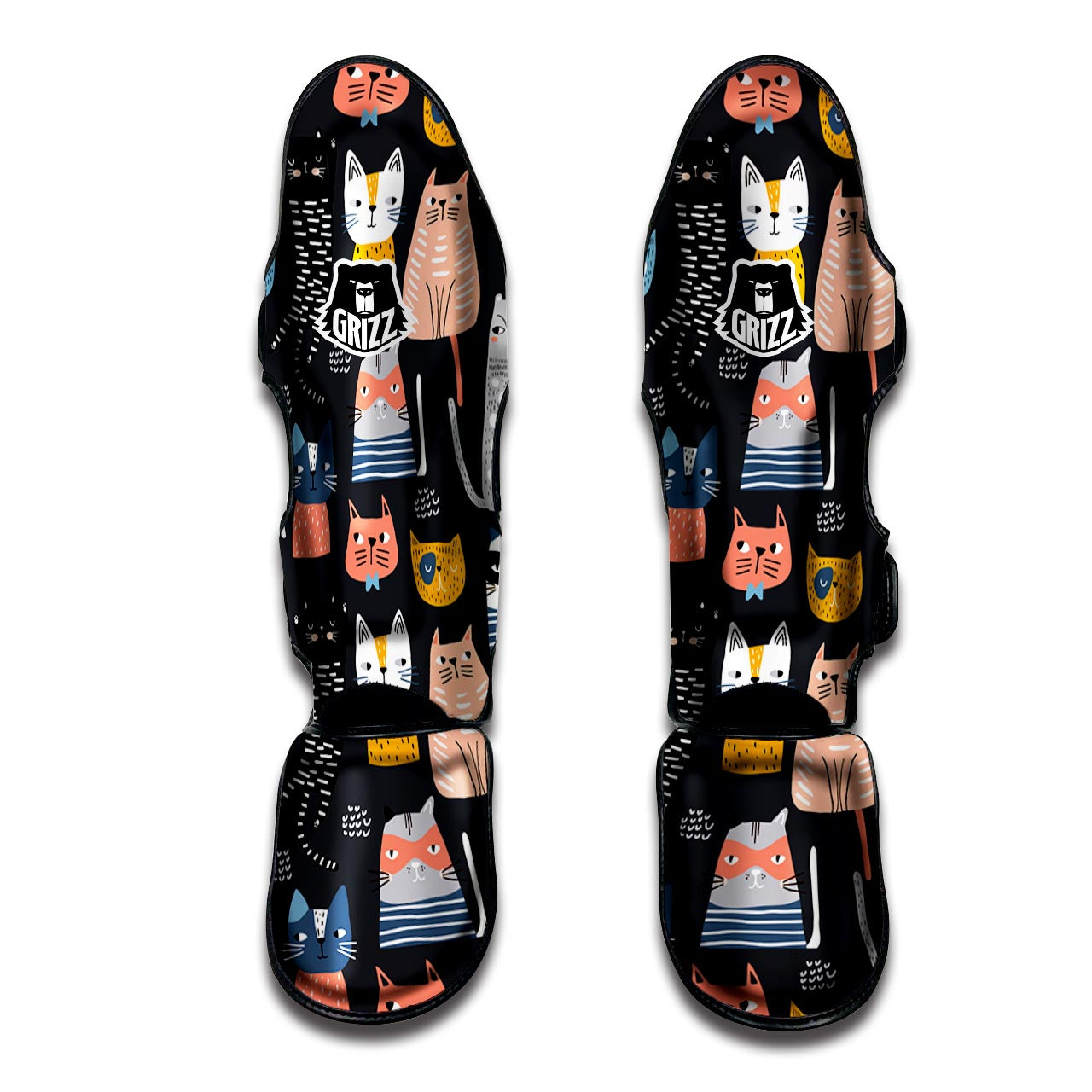 Cat Style Print Muay Thai Shin Guard-grizzshop