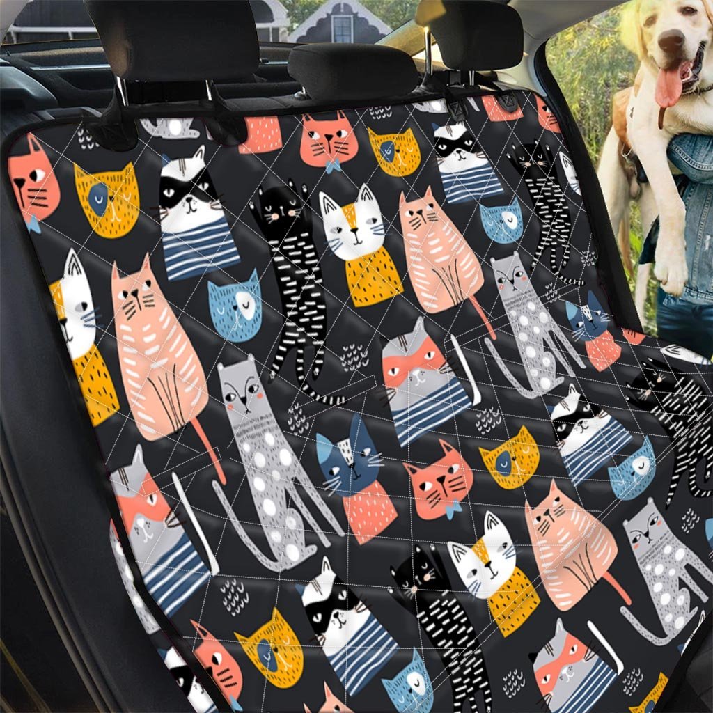 Cat print best sale car seat covers