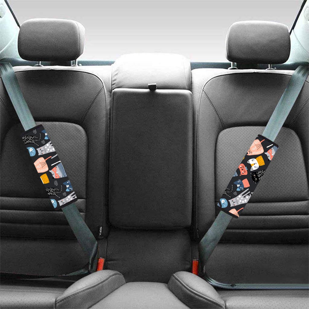 Cat Style Print Seat Belt Cover-grizzshop