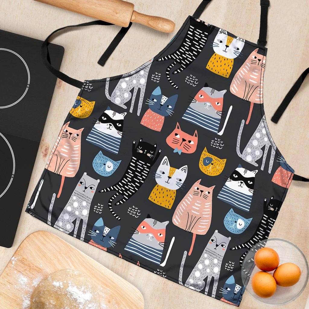 Cat Style Print Women's Apron-grizzshop