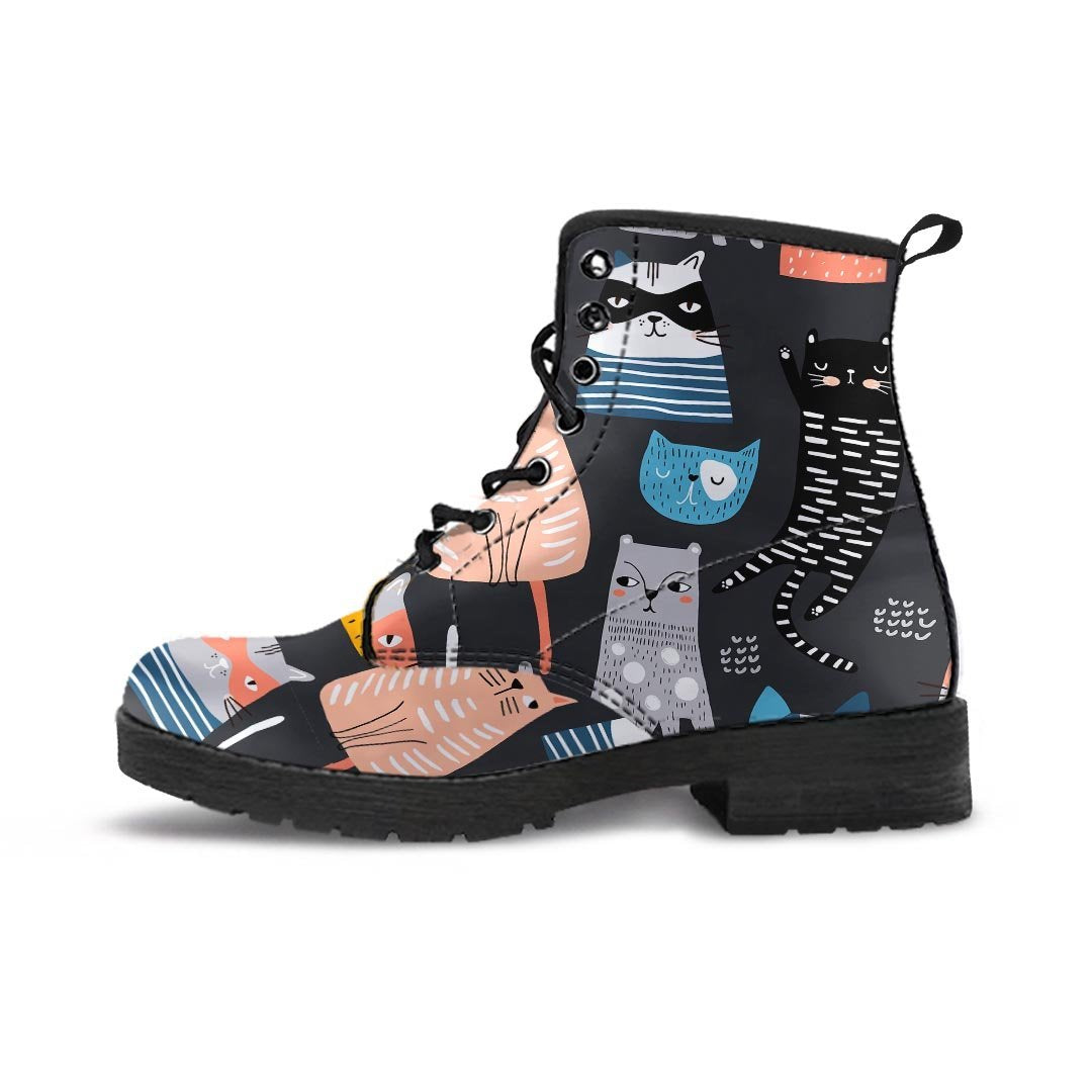 Cat Style Print Women's Boots-grizzshop