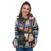 Cat Style Print Women's Hoodie-grizzshop