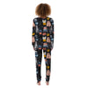 Cat Style Print Women's Pajamas-grizzshop