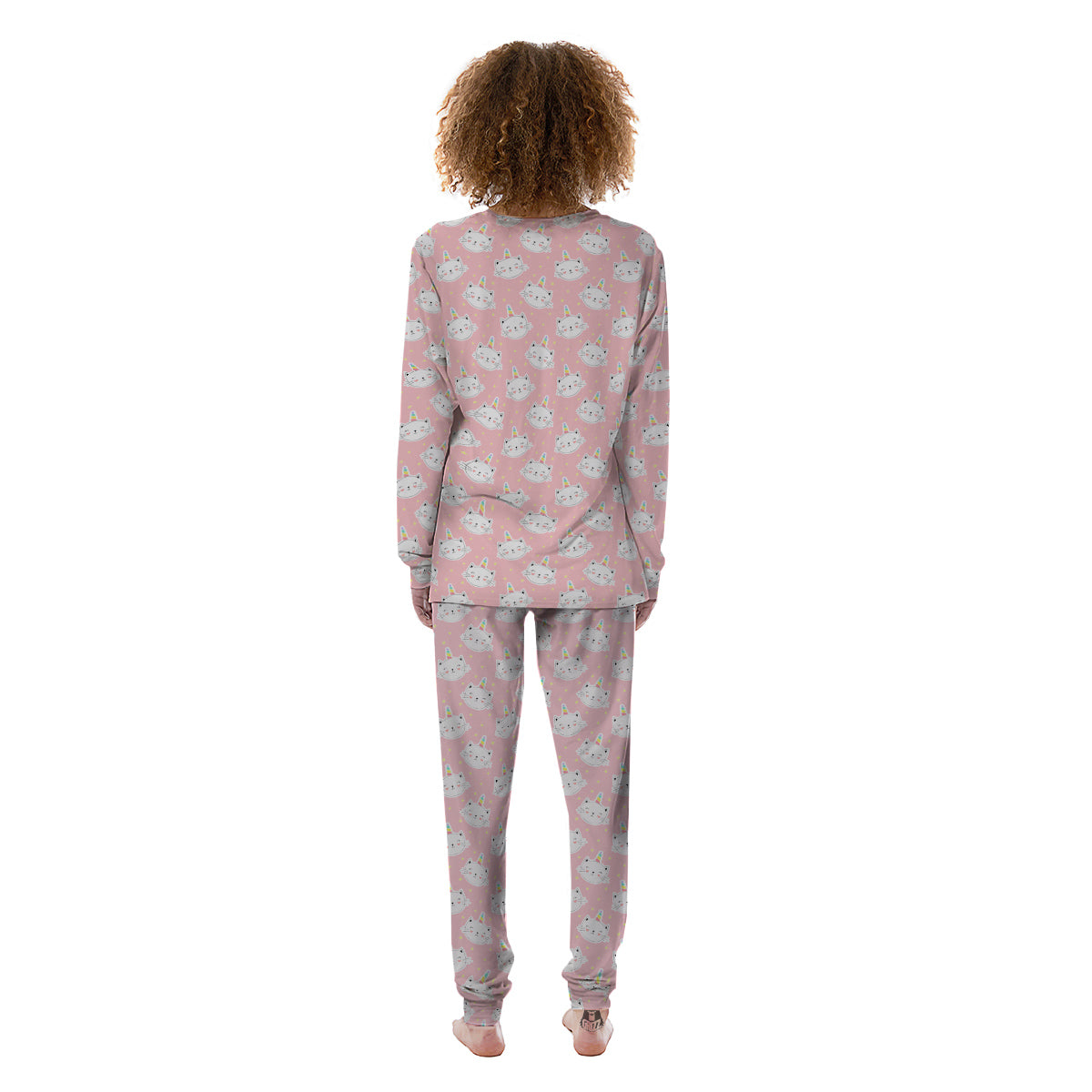 Cat Unicorn Cute Print Pattern Women's Pajamas-grizzshop