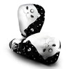 Cat Yin Yang White And Black Print Boxing Gloves-grizzshop