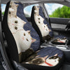 Cats - blue pattern Car Seat Cover-grizzshop