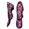 Cattleya Tropical Print Pattern Muay Thai Shin Guards-grizzshop