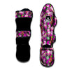 Cattleya Tropical Print Pattern Muay Thai Shin Guards-grizzshop