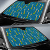 Celebrate Champagne Print Pattern Car Sun Shade-grizzshop