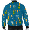 Celebrate Champagne Print Pattern Men's Bomber Jacket-grizzshop