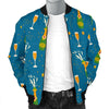 Celebrate Champagne Print Pattern Men's Bomber Jacket-grizzshop