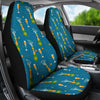 Celebrate Champagne Print Pattern Universal Fit Car Seat Covers-grizzshop