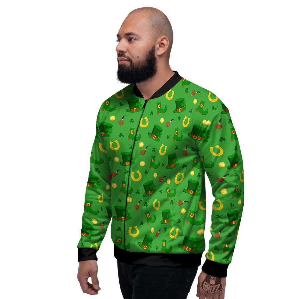 Celebration Saint Patrick's Day Print Pattern Men's Bomber Jacket-grizzshop